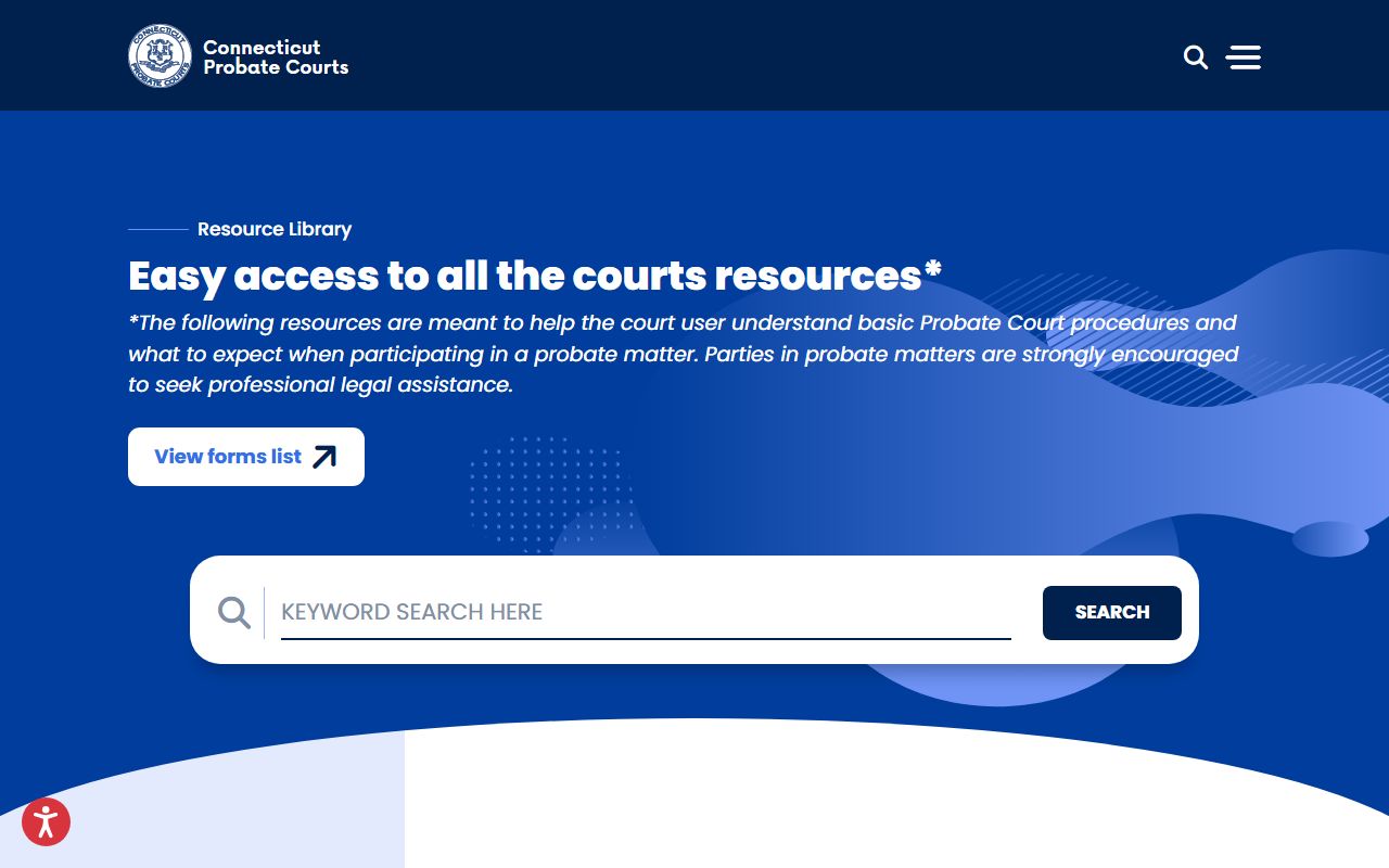 Connecticut probate court records resource library