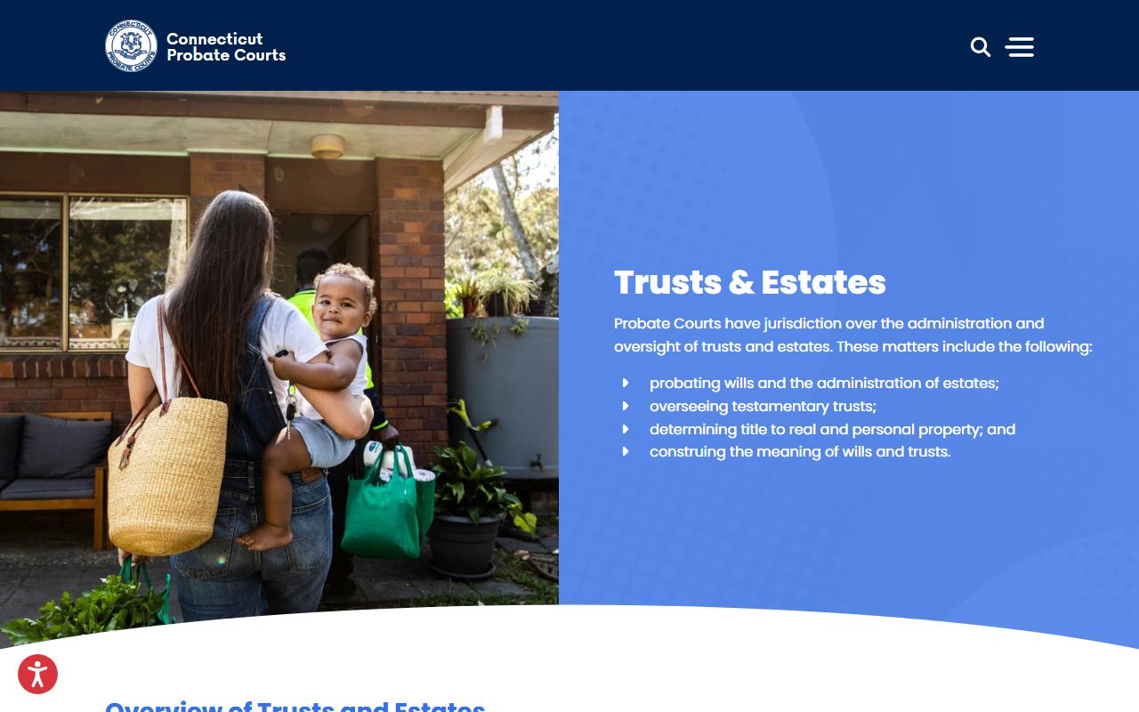 Connecticut probate court records trusts & estates